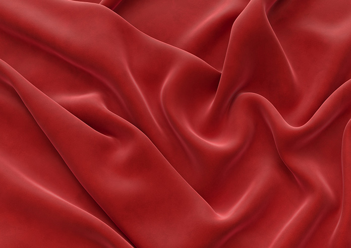 Odessa Velvet, Scarlet - Twist&Fit Roman Blind - Image 4